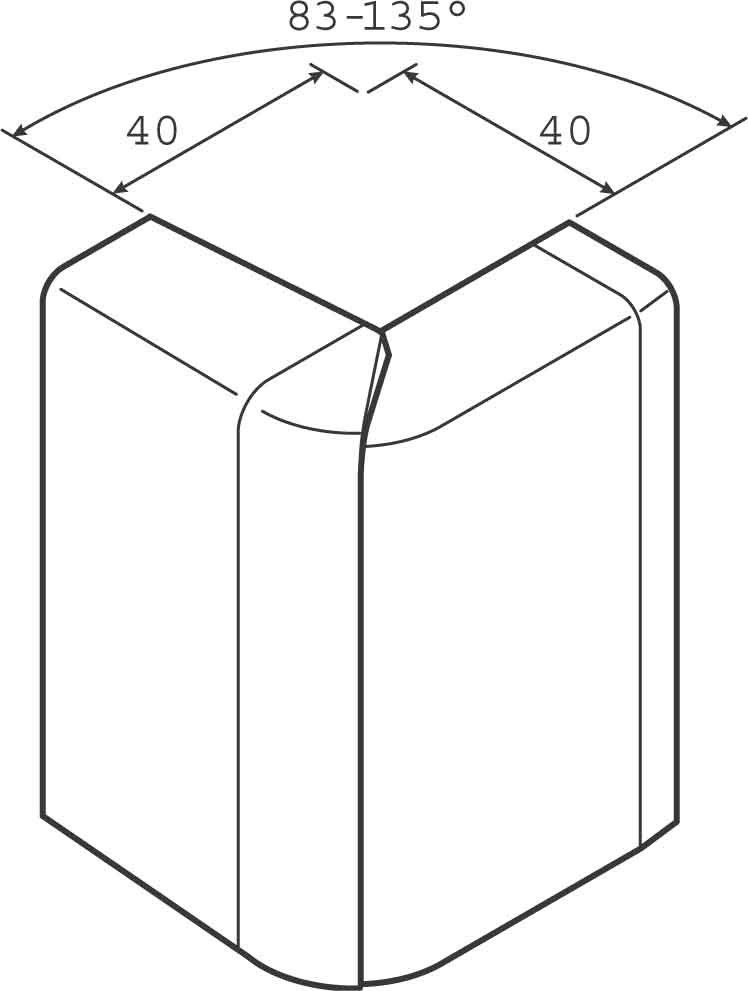 Außeneck VDI SL 200803D2 Buche