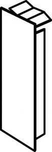 Endplatte M 5453 lichtgrau