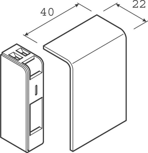 Endstück SL 200556D2 Buche