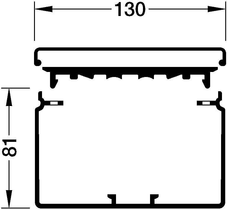 Kabelkanal FB 80130 steingrau