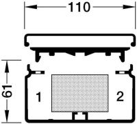 Kabelkanal FB 60110 lichtgrau