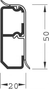 Sockelleistenkanal SL 200570 rw
