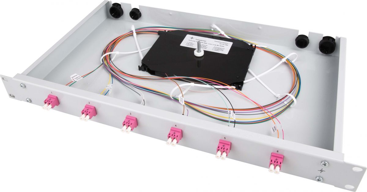 Spleißbox bestückt TNSB-Be-24LCD-50-OM4