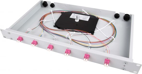 Spleißbox bestückt TNSB-Be-24LCD-50-OM4 Spleißbox bestückt TNSB-Be-24LCD-50-OM4