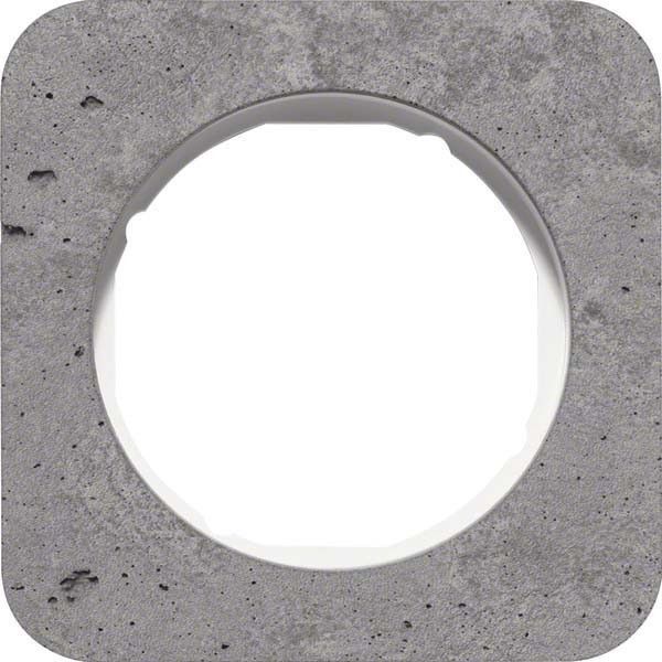 Rahmen 1-fach 10112379 Beton grau/polarweiß Rahmen 1-fach 10112379 Beton grau/polarweiß