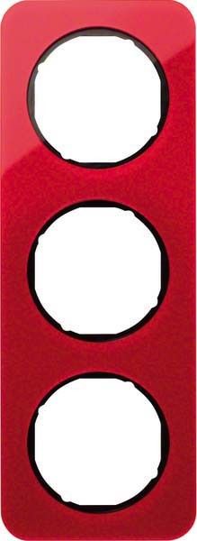 Rahmen 3-fach 10132344 rot/schwarz glänzend Rahmen 3-fach 10132344 rot/schwarz glänzend