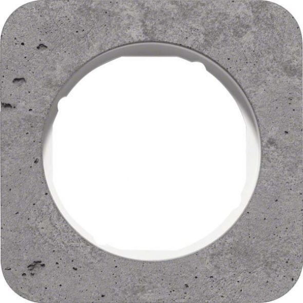 Rahmen 1-fach 10112379 Beton grau/polarweiß Rahmen 1-fach 10112379 Beton grau/polarweiß