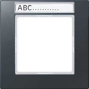 Rahmen 1-fach Schriftfeld AC 581 BF NA ANM anthrazit matt Rahmen 1-fach Schriftfeld AC 581 BF NA ANM anthrazit matt