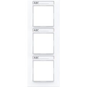 Rahmen 3-fach Schriftfeld AC 583 BF NA WW alpinweiß Rahmen 3-fach Schriftfeld AC 583 BF NA WW alpinweiß