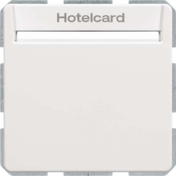 Relais-Schalter Hotelcard 16406099 polarweiß samt Relais-Schalter Hotelcard 16406099 polarweiß samt