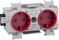 Steckdose 2-fach rt GS2001 vrt