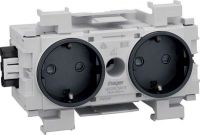 Steckdose 2-fach gs GS2001 gsw