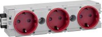 Steckdose 3-fach rt GS3000 vrt