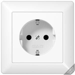 SCHUKO-Steckdose o. Kralle AS 1520 N KI WW