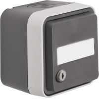 SCHUKO-Steckdose 47893505 grau/lichtgrau matt