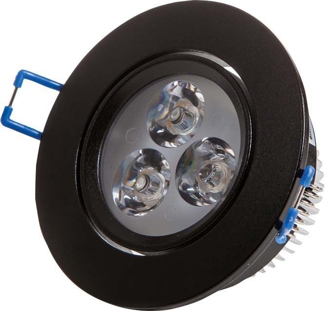 LED-Einbaustrahler schwarz 53559