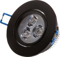 LED-Einbaustrahler schwarz 53559