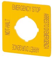 Schild (Not-Halt) M22-XYK11