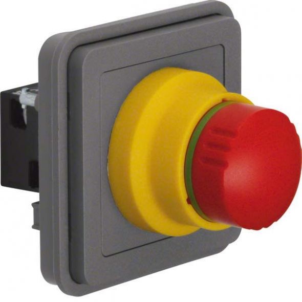 Tastereinsatz NOT-AUS 44713512 grau matt Tastereinsatz NOT-AUS 44713512 grau matt