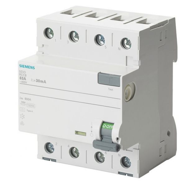 FI-Schutzschalter 5SV3644-6 40A 4-pol 0,3A FI-Schutzschalter 5SV3644-6 40A 4-pol 0,3A