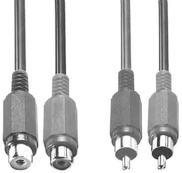 Cinch-Verlängerungskabel B 98/5 Cinch-Verlängerungskabel B 98/5