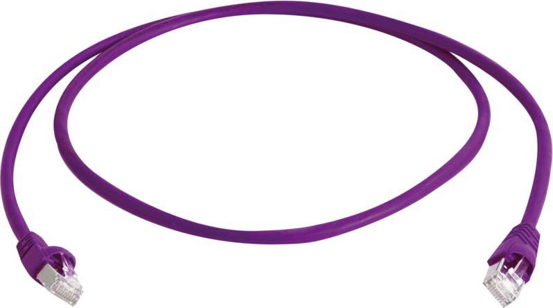 MP8 FS500 Patchk. S/FTP Cat.6A ISO LSZH lila 0,5m
