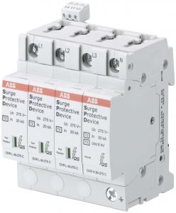OVRT24L40-275PTSQS TN-S 4P, In 20kA, Up 1,25kV, Telesignal