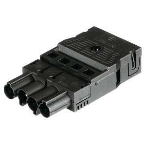GST18I4F S2 ZR1 SW Steckerteil mit Zugentlastung