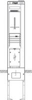 Zähleranschlusssäule ZAS202EF9  1-feldig