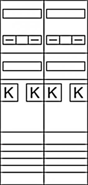 Komplettfeld  ZK3EH24 ehz,2-feld.,H 1050mm,4-ZP