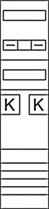 Komplettfeld ZH3EH22 ehz,1-feld.,H 1050mm,2-ZP