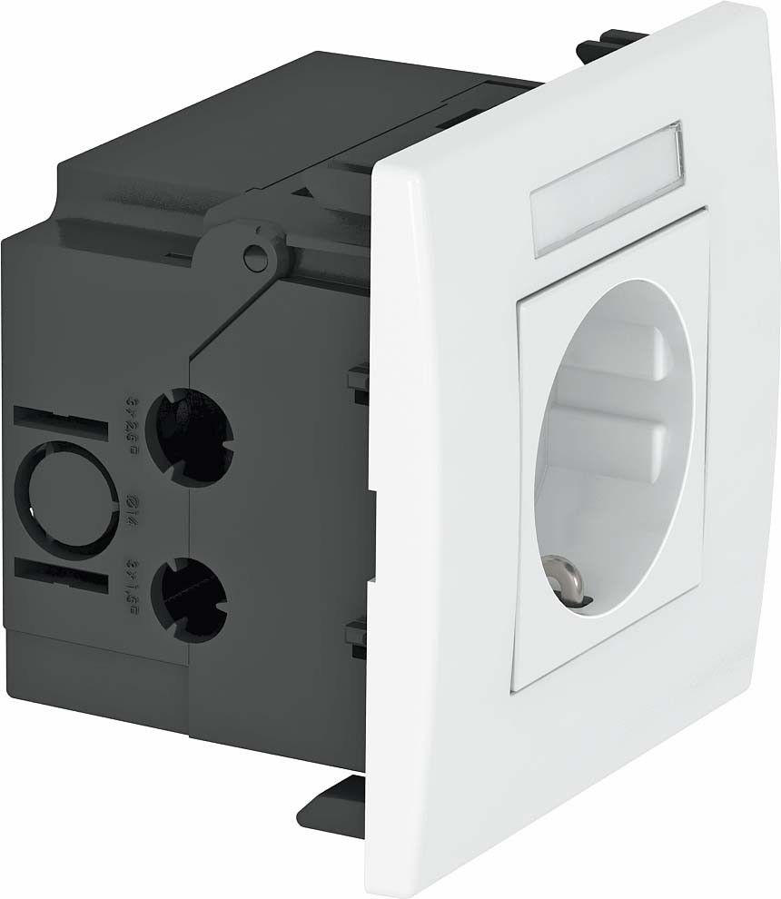 SDE-RW D0RT1B Steckdoseneinheit Modul 45, 1fach SDE-RW D0RT1B Steckdoseneinheit Modul 45, 1fach