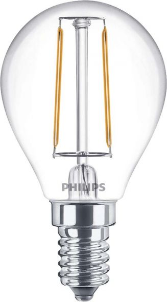 LEDluster 2W E14 LED Tropfen 2W E14 827 P45 klar