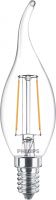 LED-Kerzenlampe E14 230V 2,0W 250lm klar Windstoß