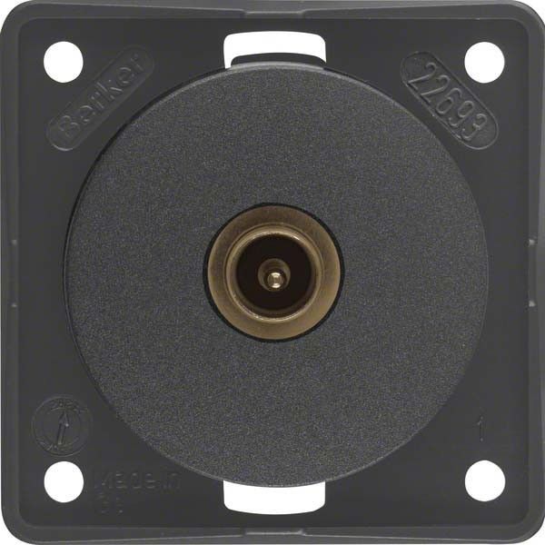 Antennen Steckdose 945112515 anthrazit matt Antennen Steckdose 945112515 anthrazit matt