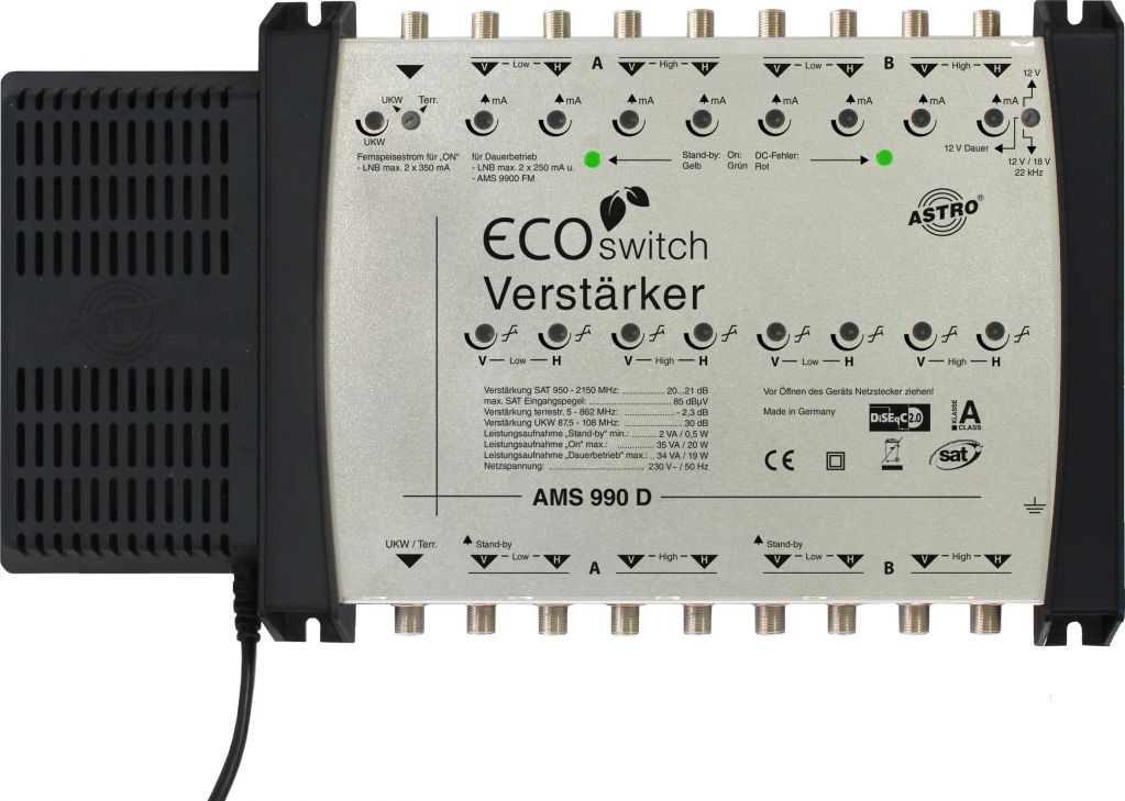Sat-ZF Verstärker AMS 990 D ECOswitch