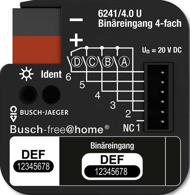 Binäreingang 4-fach 6241/4.0 U Binäreingang 4-fach 6241/4.0 U