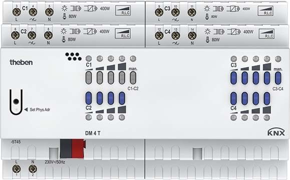Dimmaktor DM 4 T KNX Dimmaktor DM 4 T KNX