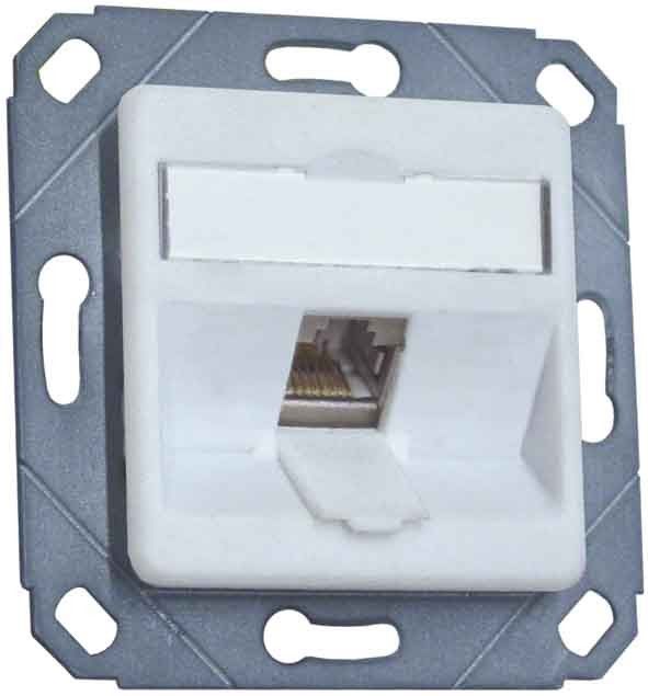 Anschlussdose Kat.6 TN E-DATmod-1Upk-rws Anschlussdose Kat.6 TN E-DATmod-1Upk-rws