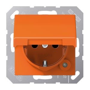 SCHUKO-Steckdose 16A 250V orange
