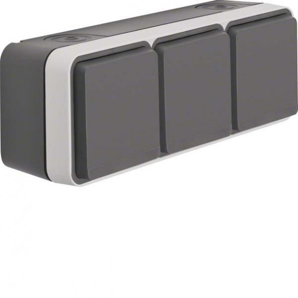 SCHUKO-Steckdose 47733515 grau/lichtgrau matt SCHUKO-Steckdose 47733515 grau/lichtgrau matt