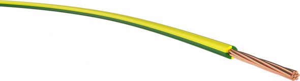 Schnittlänge Einzelader flexibel H07V-R 95mm² grün/gelb