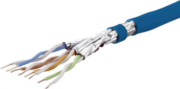 Datenkabel 4P Kat.7 blau S/FTP AWG23 GC1000-4P-Eca-T1000