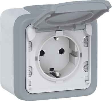 Schuko-Steckdose 1f. gr 69730 Schuko-Steckdose 1f. gr 69730