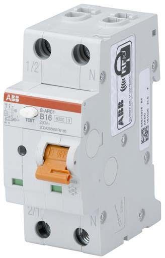 S-ARC1 B16 B16, 6kA, 1P+N, 2TE Brandschutzschalter S-ARC1 B16 B16, 6kA, 1P+N, 2TE Brandschutzschalter