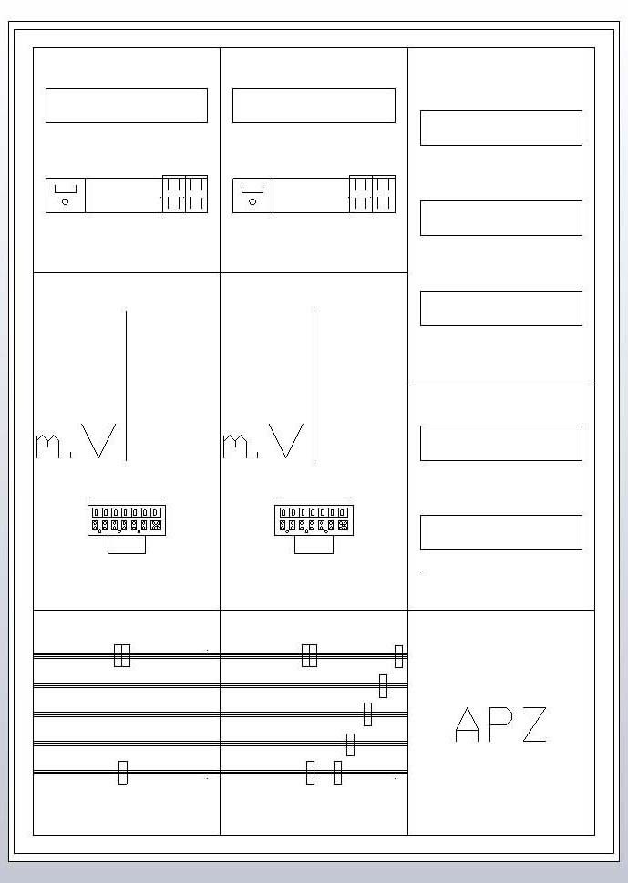 S37ZA620 Zählerschrank 3Pkt 2Z 1V 1APZ, sHS/ZSK