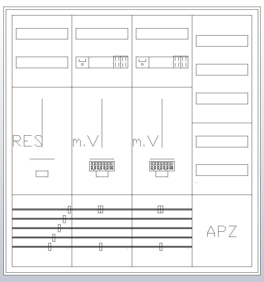 S47ZA621 Zählerschrank 3Pkt 2Z 1R 1V 1APZ,sHS S47ZA621 Zählerschrank 3Pkt 2Z 1R 1V 1APZ,sHS