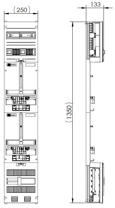 Z19620 Zählerplatz 3Pkt 2Z mit sperrbarem HSZSK Z19620 Zählerplatz 3Pkt 2Z mit sperrbarem HSZSK
