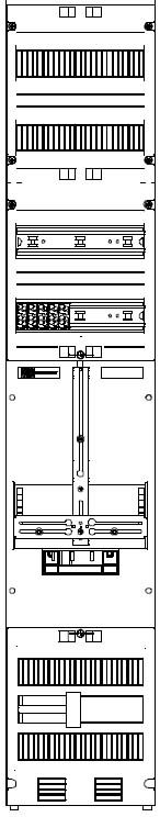 ZV19110 Zählerplatz 3Pkt 1Z/4VTR mit Klemmstein