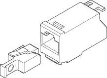 BP115 RJ45-Adapter für 3Pkt.-Platz BP115 RJ45-Adapter für 3Pkt.-Platz